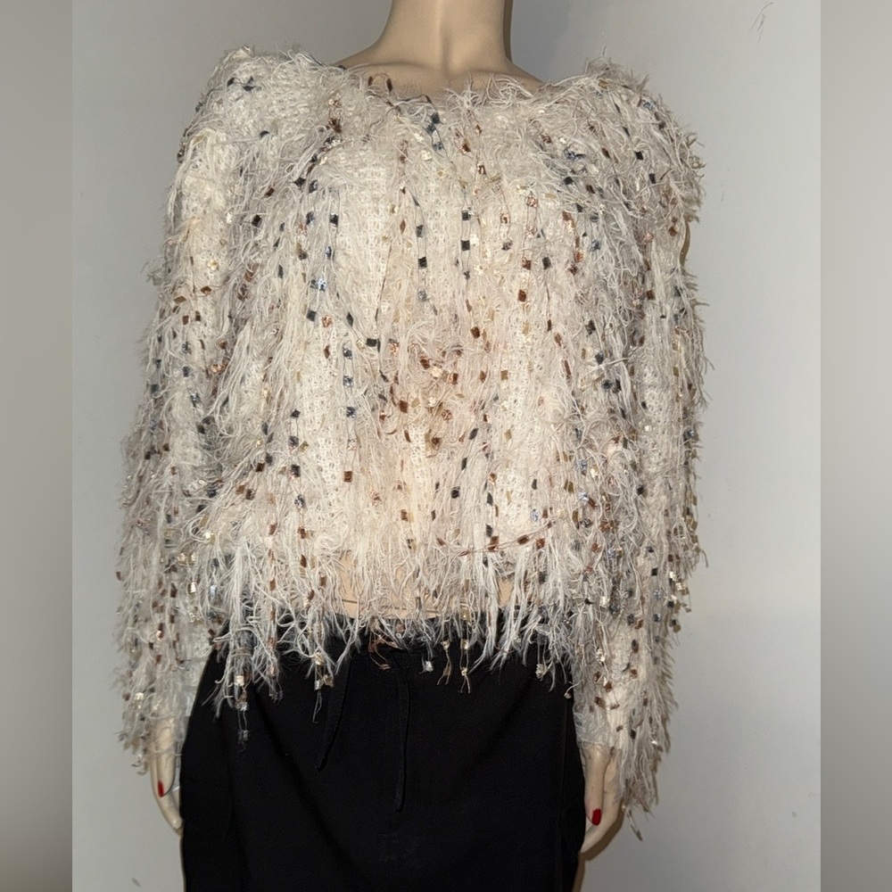 SHEIN Cream Knit Sweater